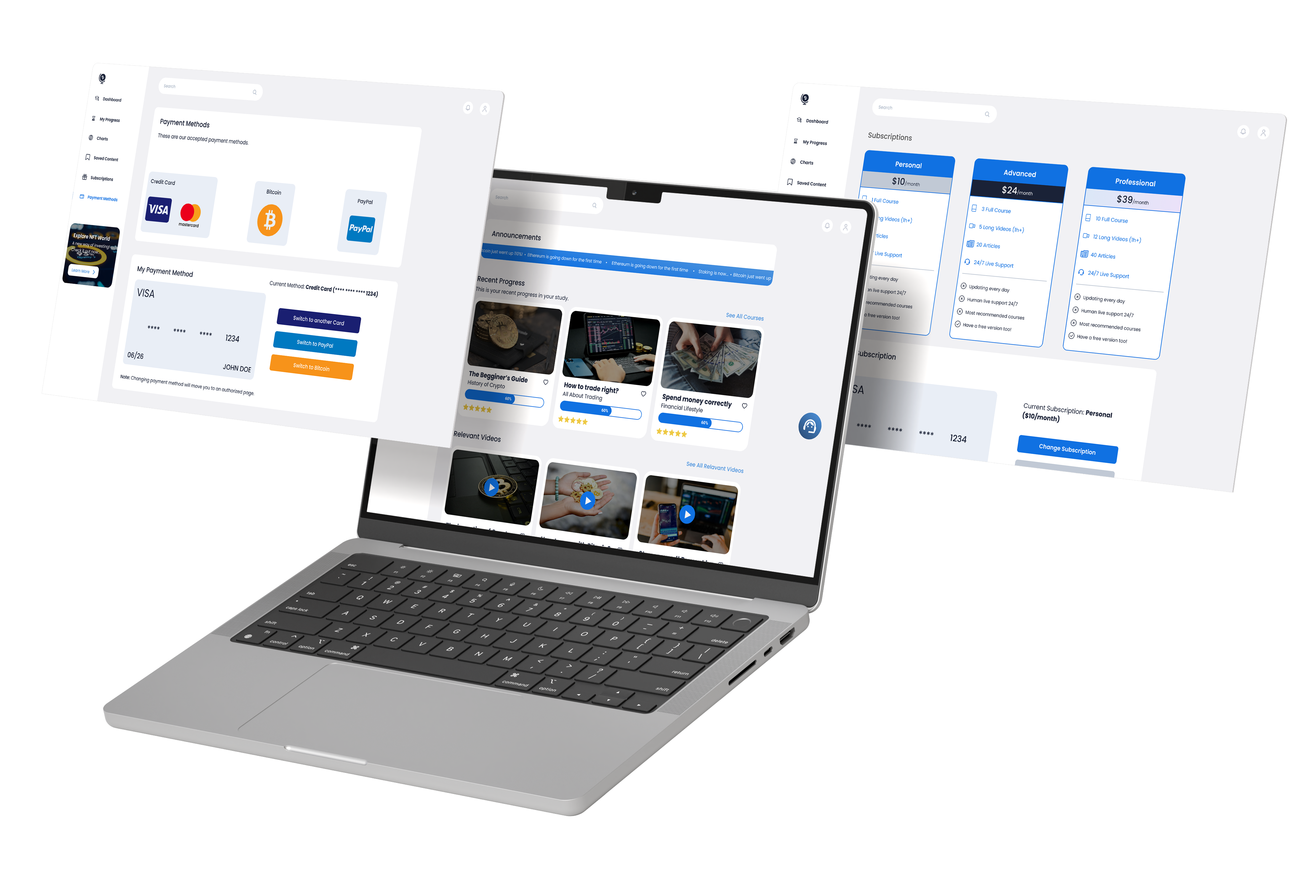 Product design mockup showing results
